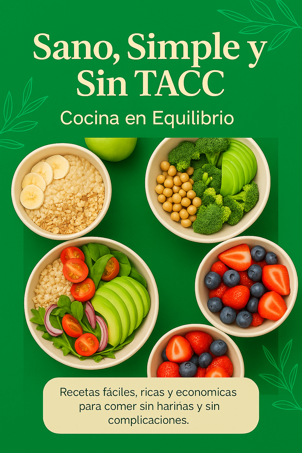 " Comer bonito y vivir mejor - Recetario SIN TACC "